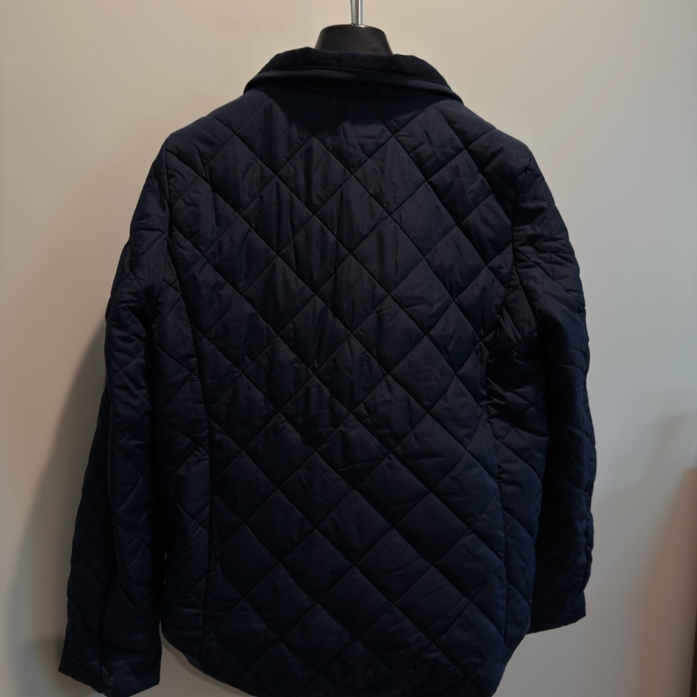 J. Crew Factory Navy Quilted Jacket - Picture 3 of 3